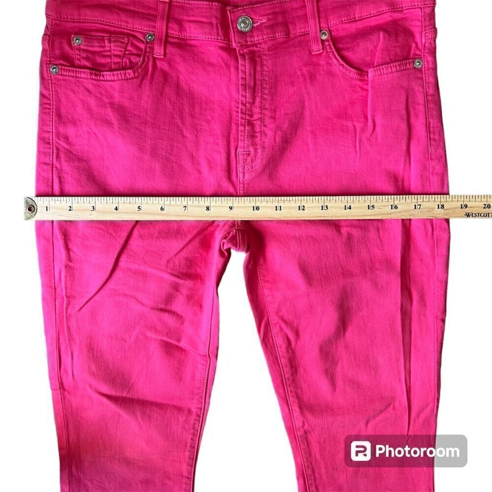 7 for all mankind Skinny women’s Red Jeans. Size 31 - Picture 6 of 8